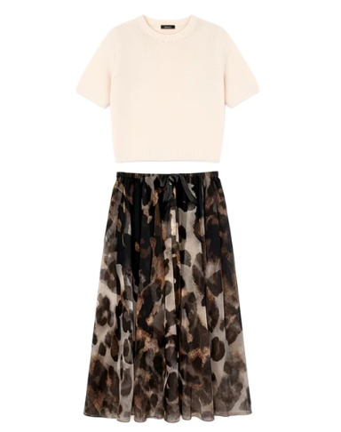 Urban Knit & Bold Skirt Set