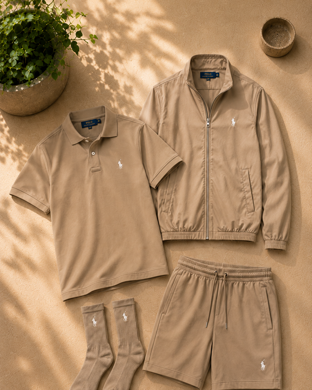 Men’s All‑Day 3‑Piece Lifestyle Set | Free Socks Gift