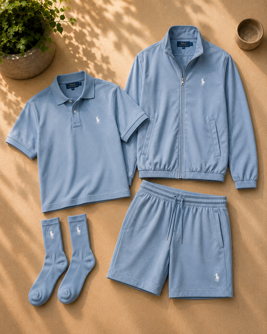 Men’s All‑Day 3‑Piece Lifestyle Set | Free Socks Gift