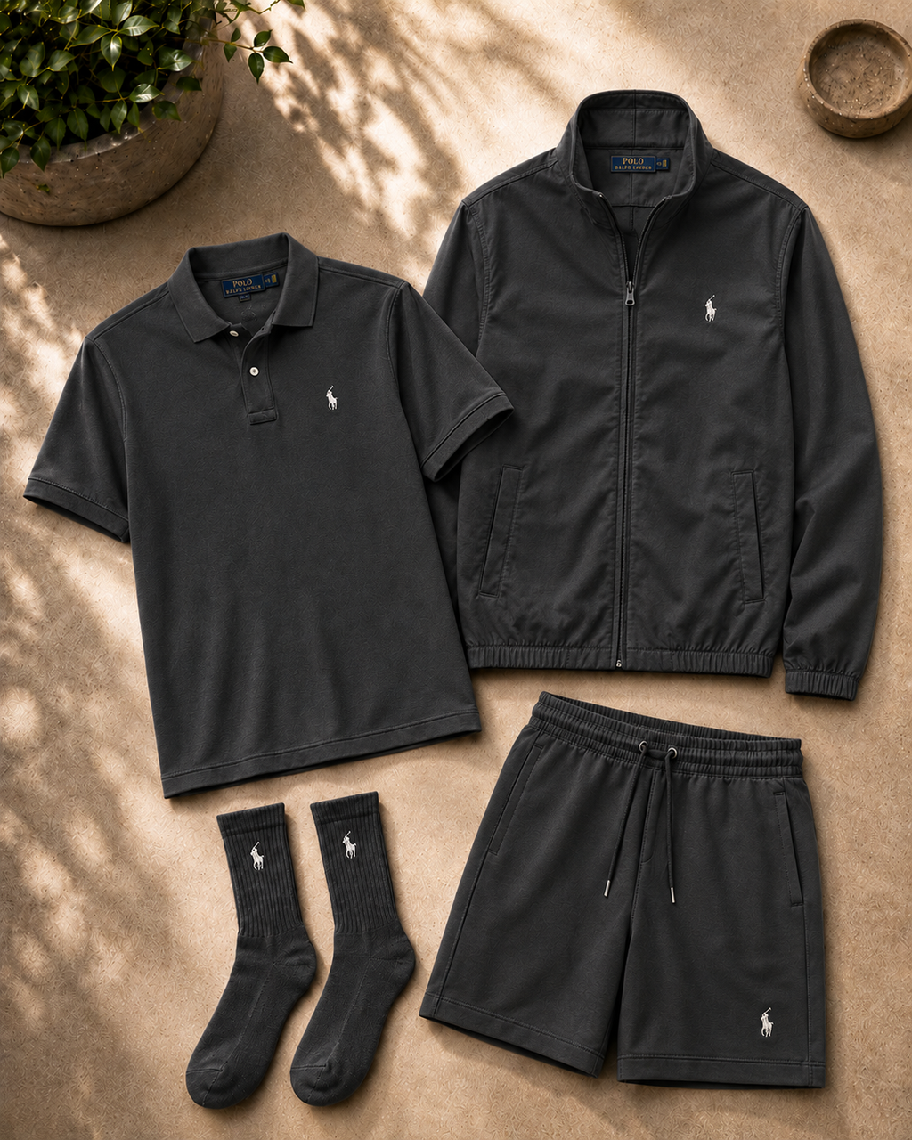 Men’s All‑Day 3‑Piece Lifestyle Set | Free Socks Gift