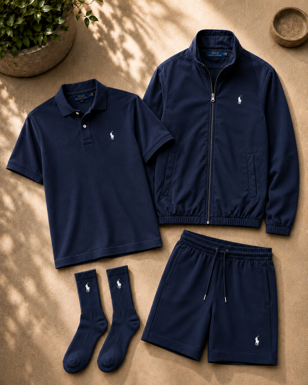 Men’s All‑Day 3‑Piece Lifestyle Set | Free Socks Gift