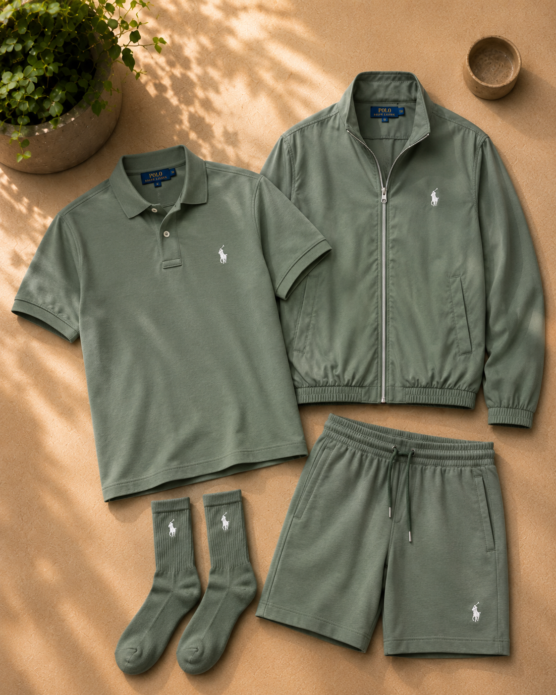 Men’s All‑Day 3‑Piece Lifestyle Set | Free Socks Gift