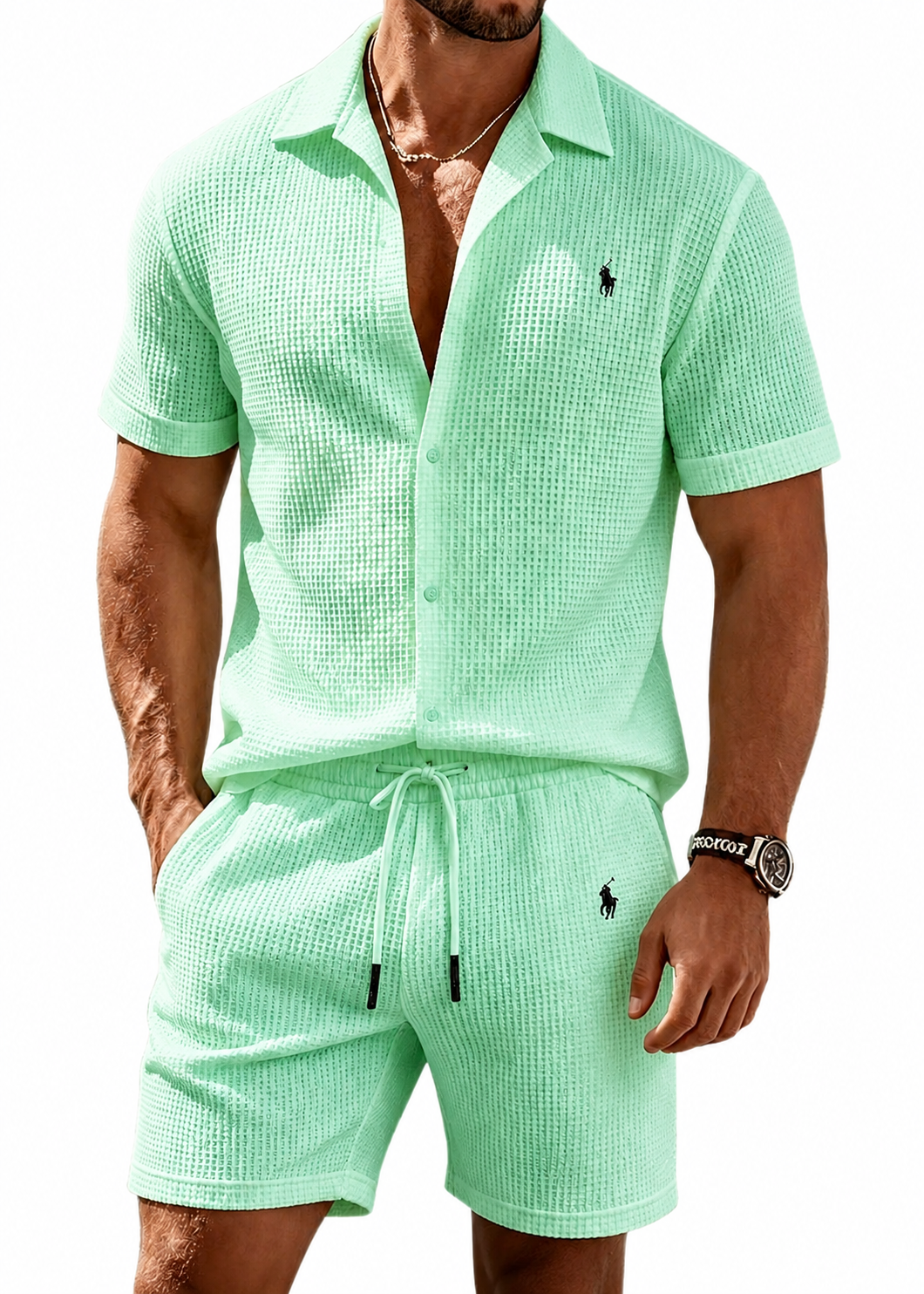 The Waffle-Knit Resort Set