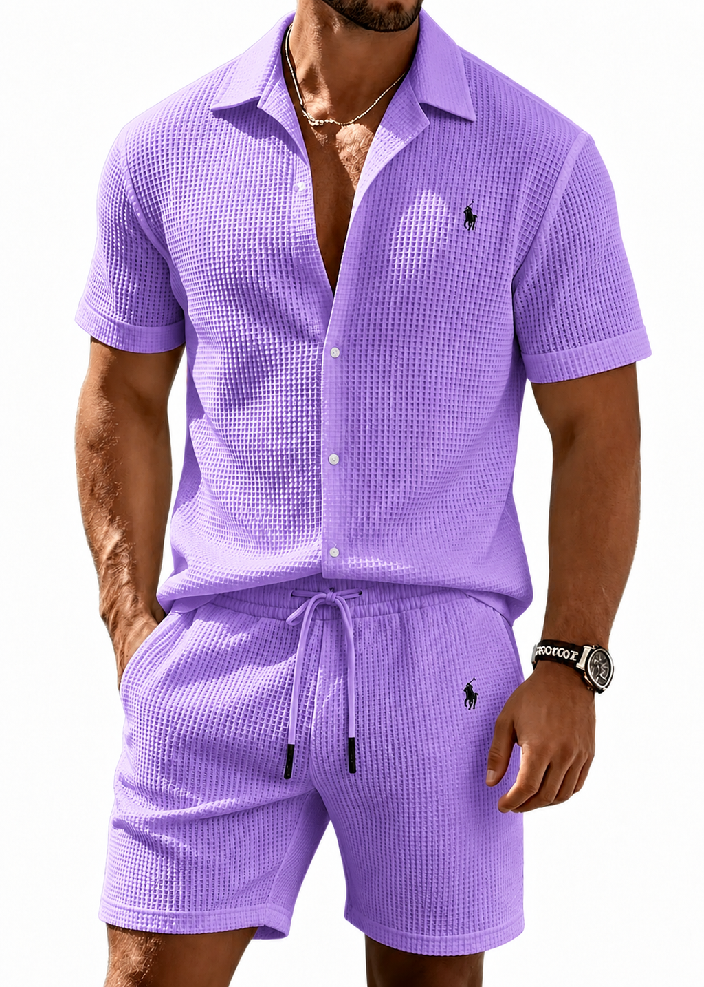 The Waffle-Knit Resort Set