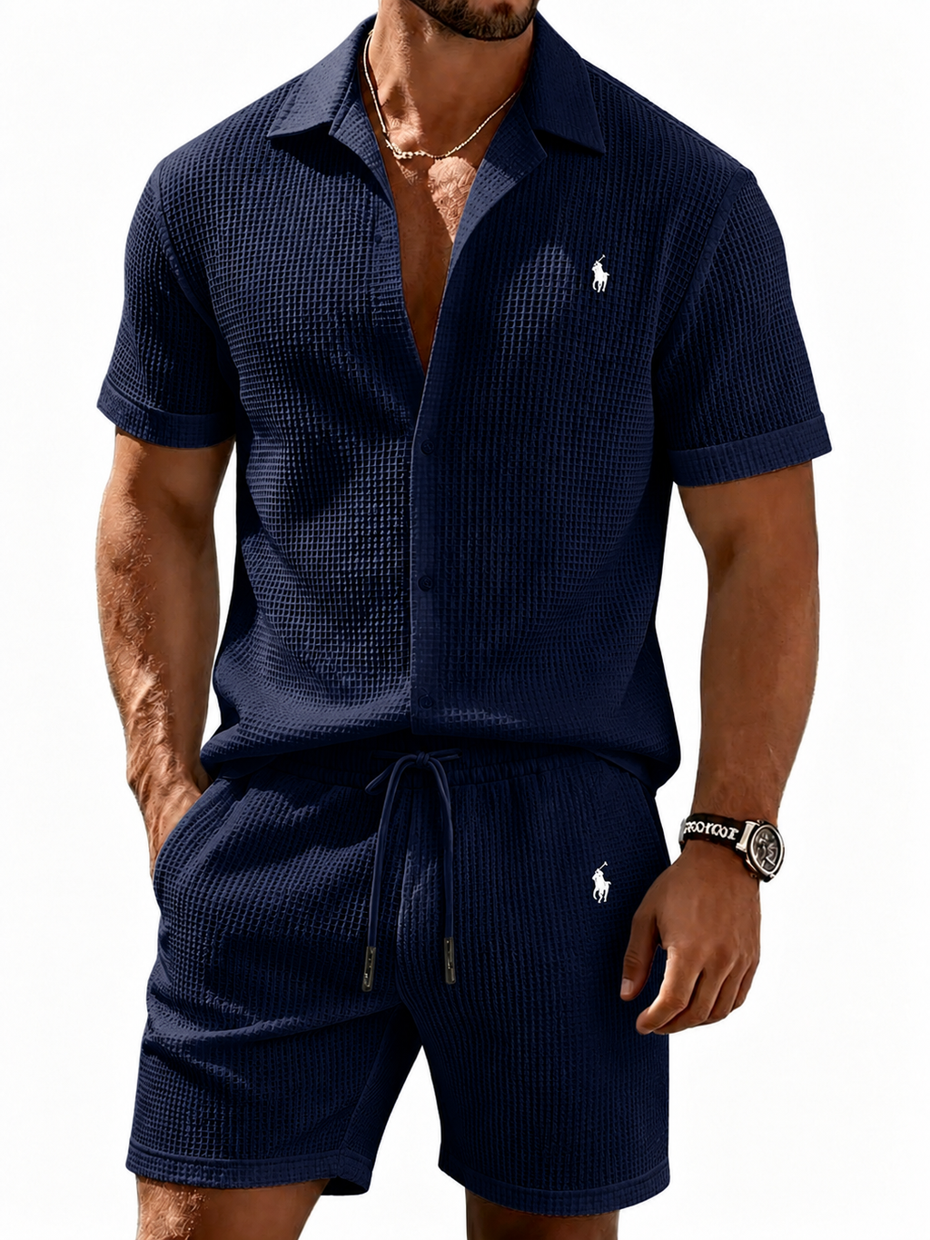 The Waffle-Knit Resort Set