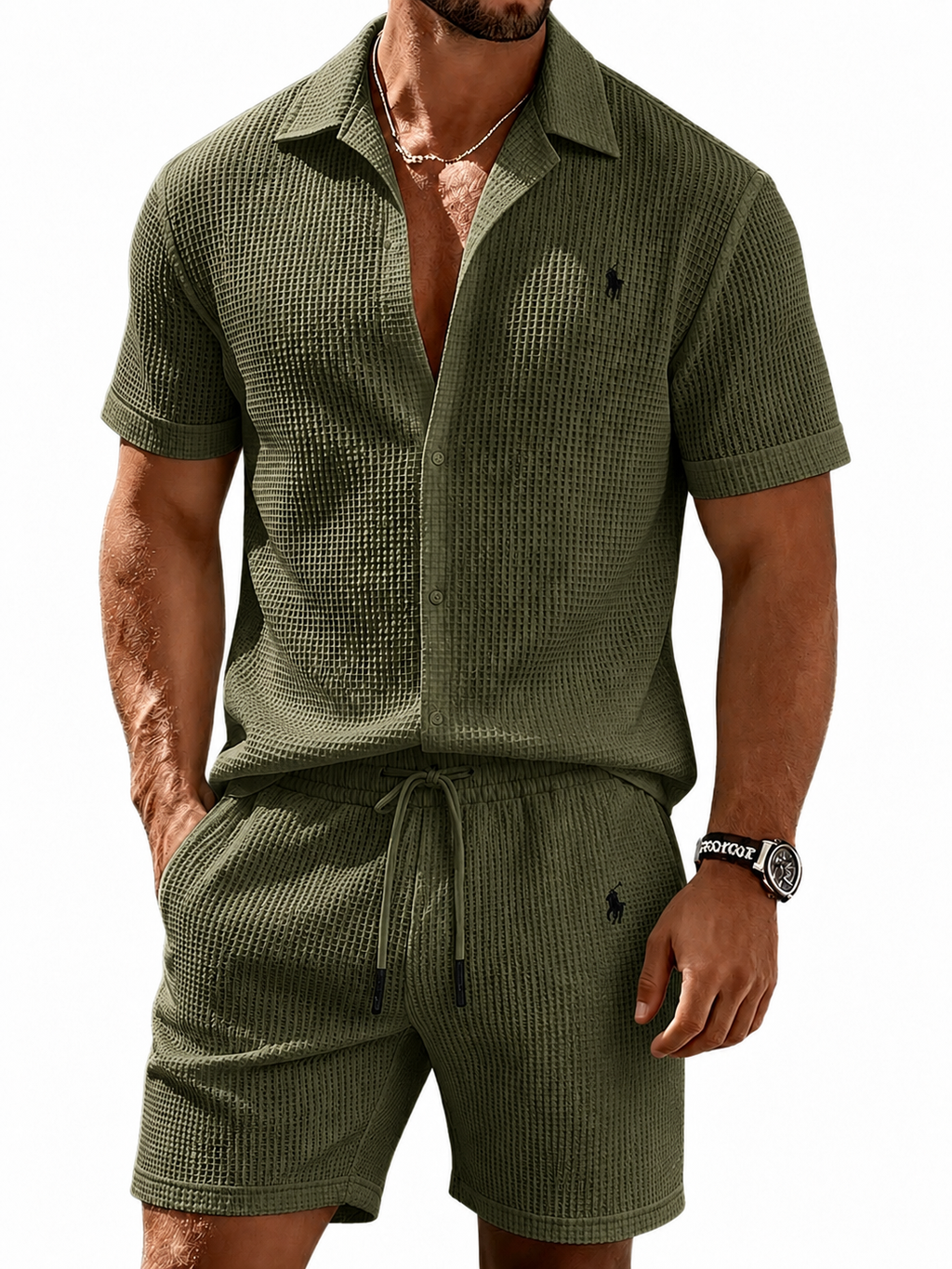 The Waffle-Knit Resort Set