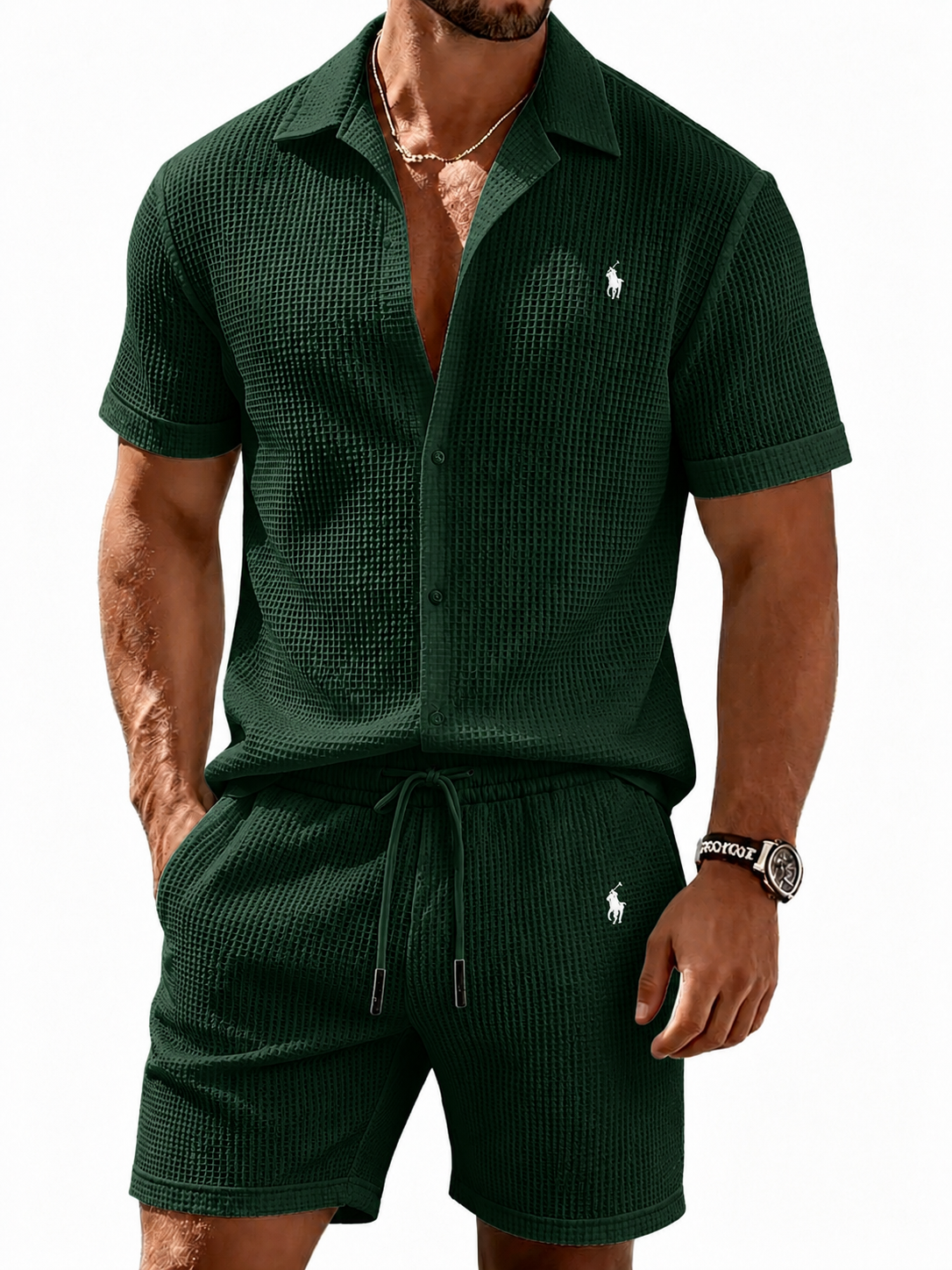 The Waffle-Knit Resort Set