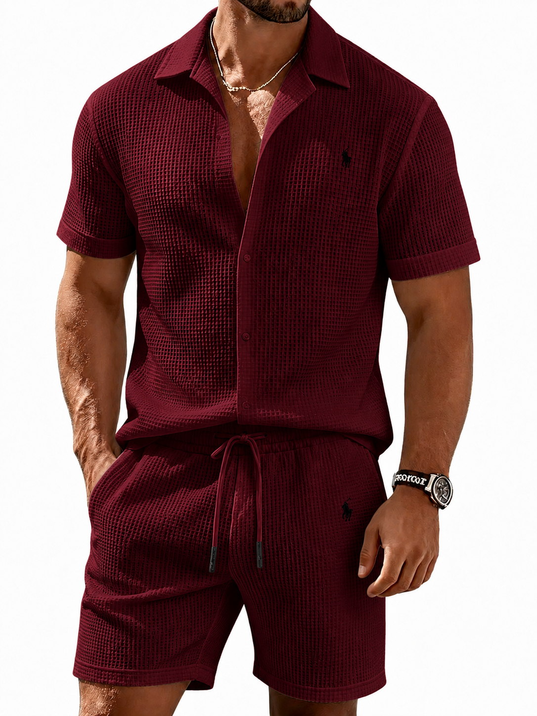 The Waffle-Knit Resort Set