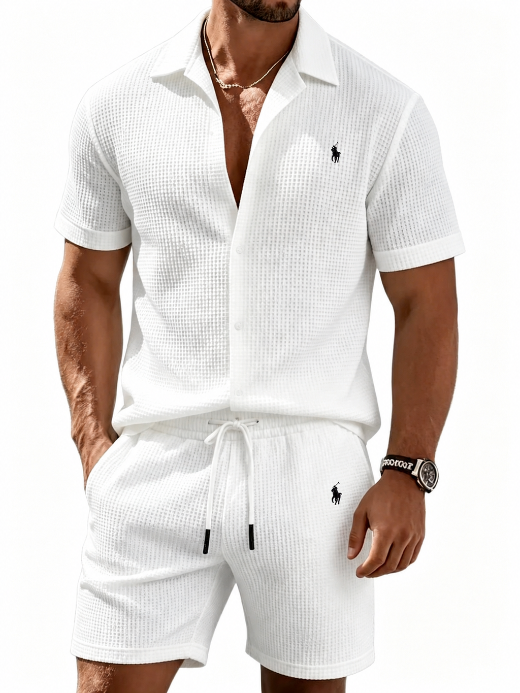 The Waffle-Knit Resort Set