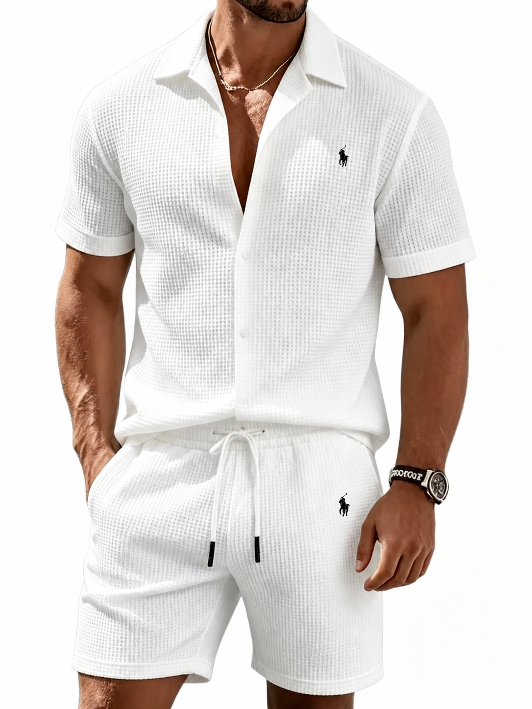 The Waffle-Knit Resort Set