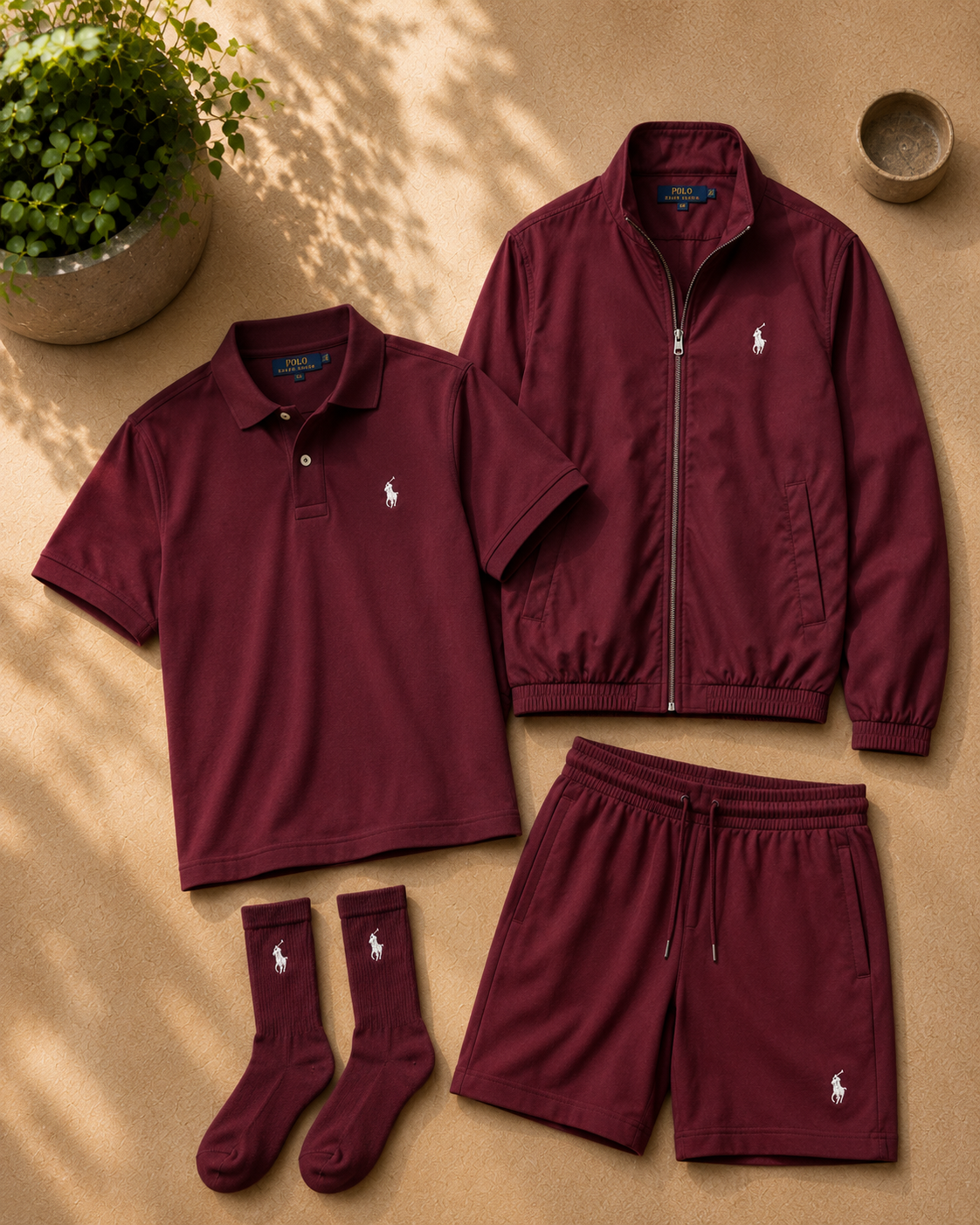 Men’s All‑Day 3‑Piece Lifestyle Set | Free Socks Gift