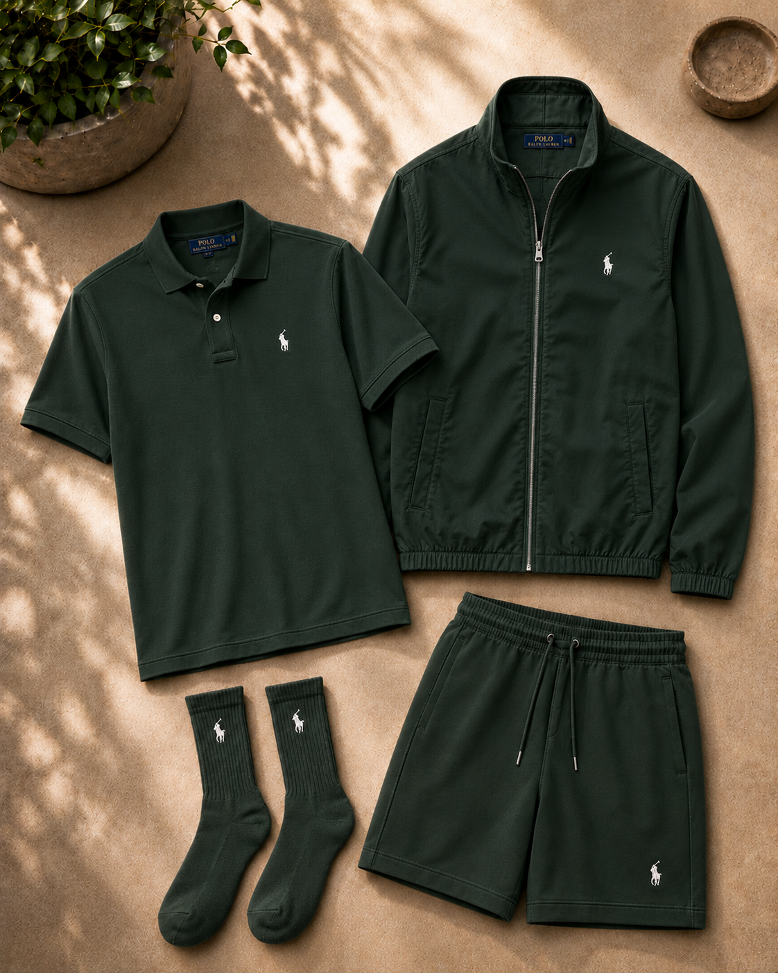 Men’s All‑Day 3‑Piece Lifestyle Set | Free Socks Gift