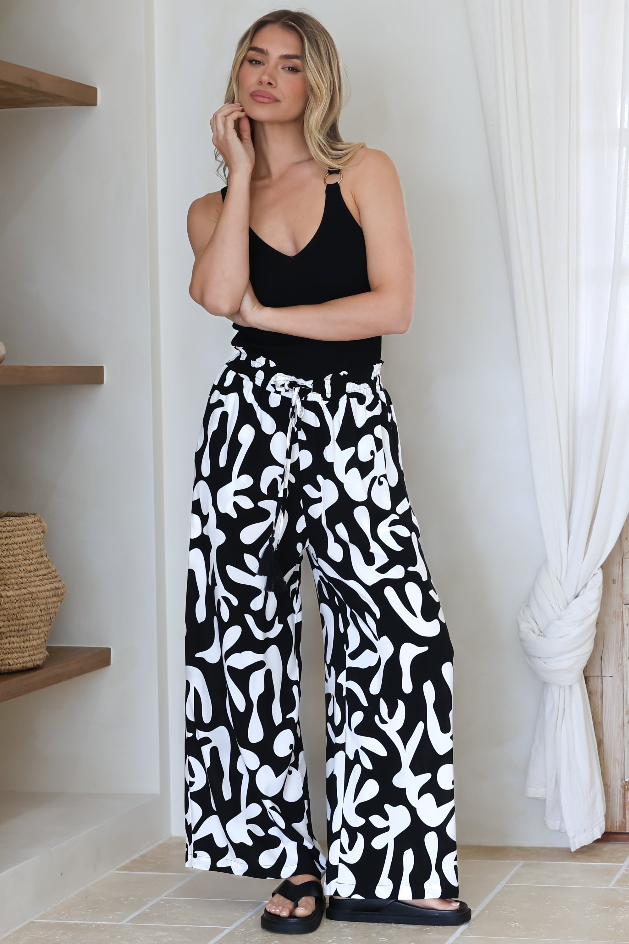 Everyday Paperbag Wide Leg Pants