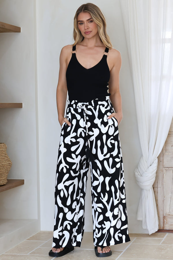Everyday Paperbag Wide Leg Pants