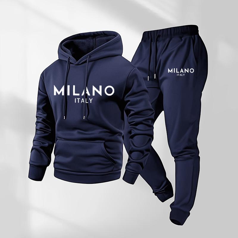 Milano Printed Hoodie and Pants Set