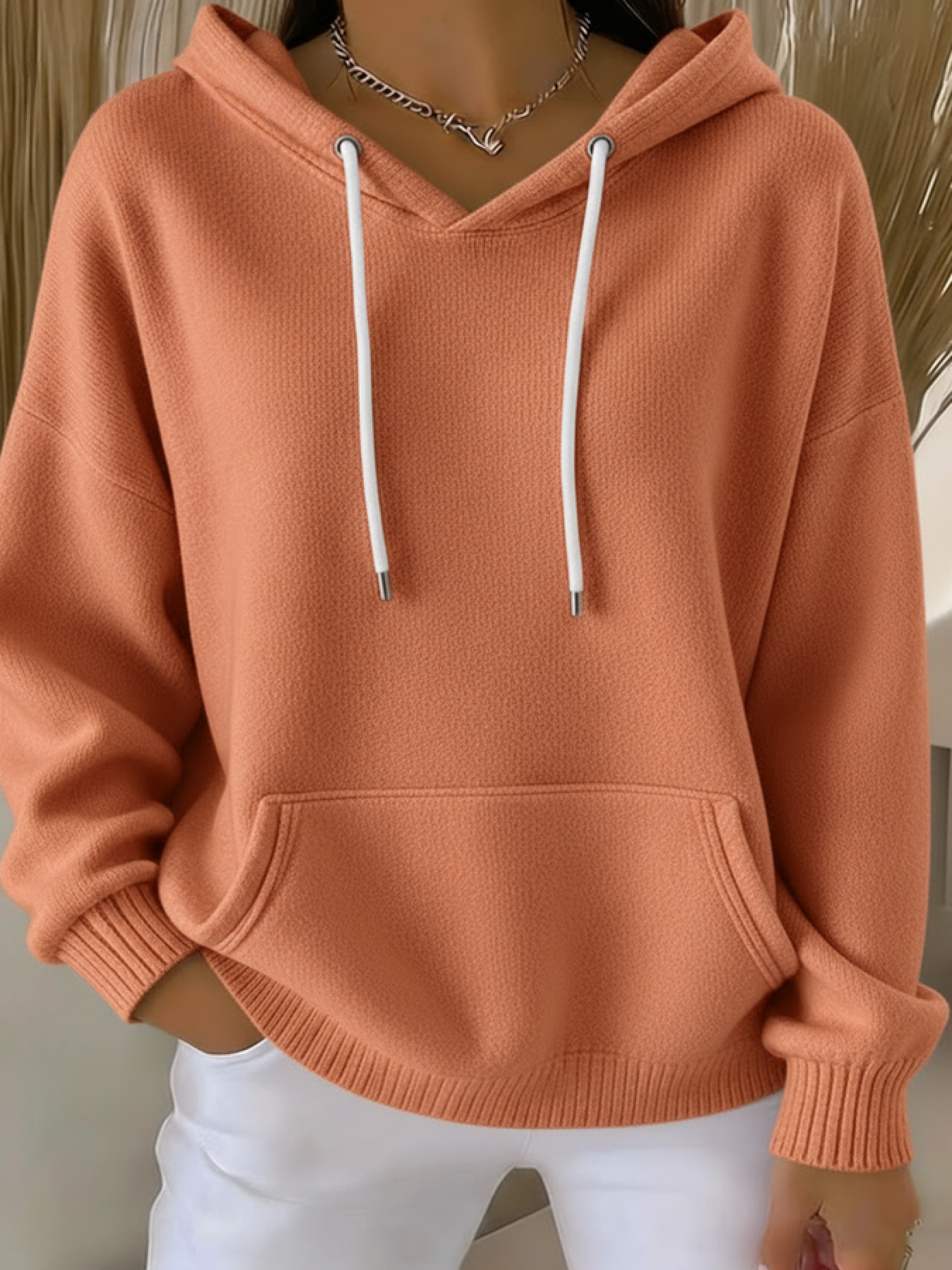 Everyday Casual Jacquard Multicolor Hoodie