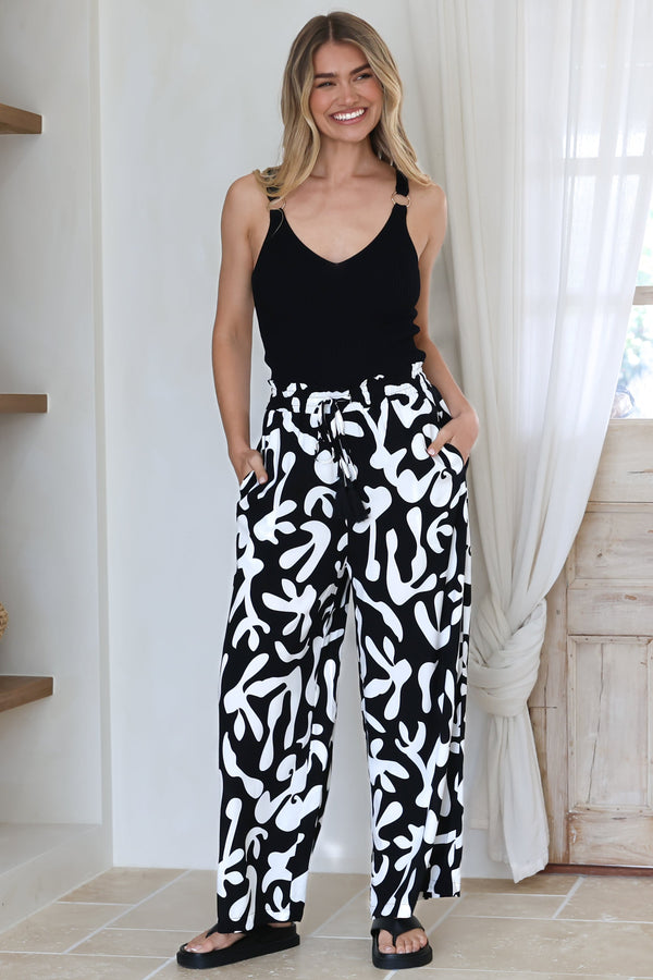 Everyday Paperbag Wide Leg Pants