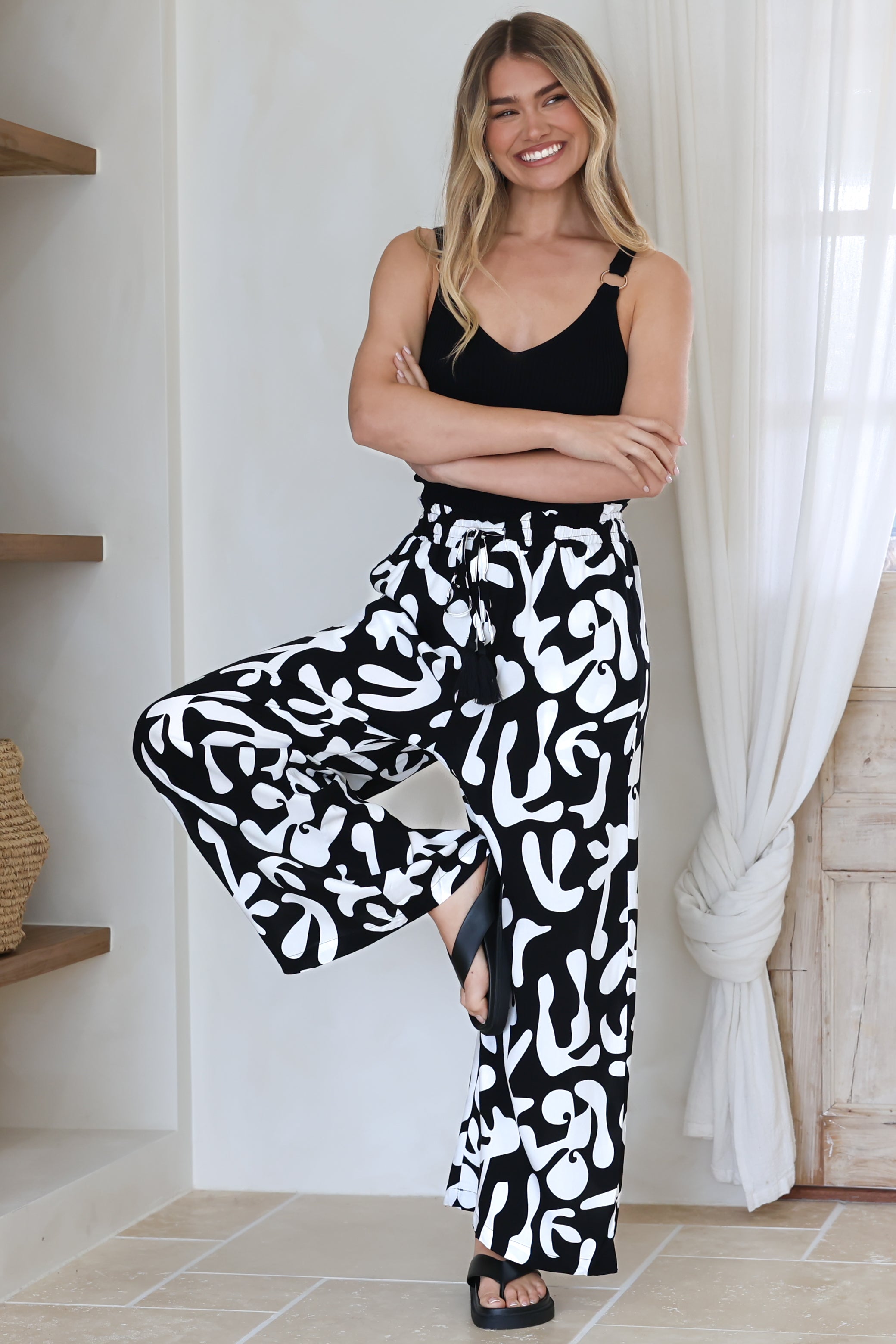 Everyday Paperbag Wide Leg Pants